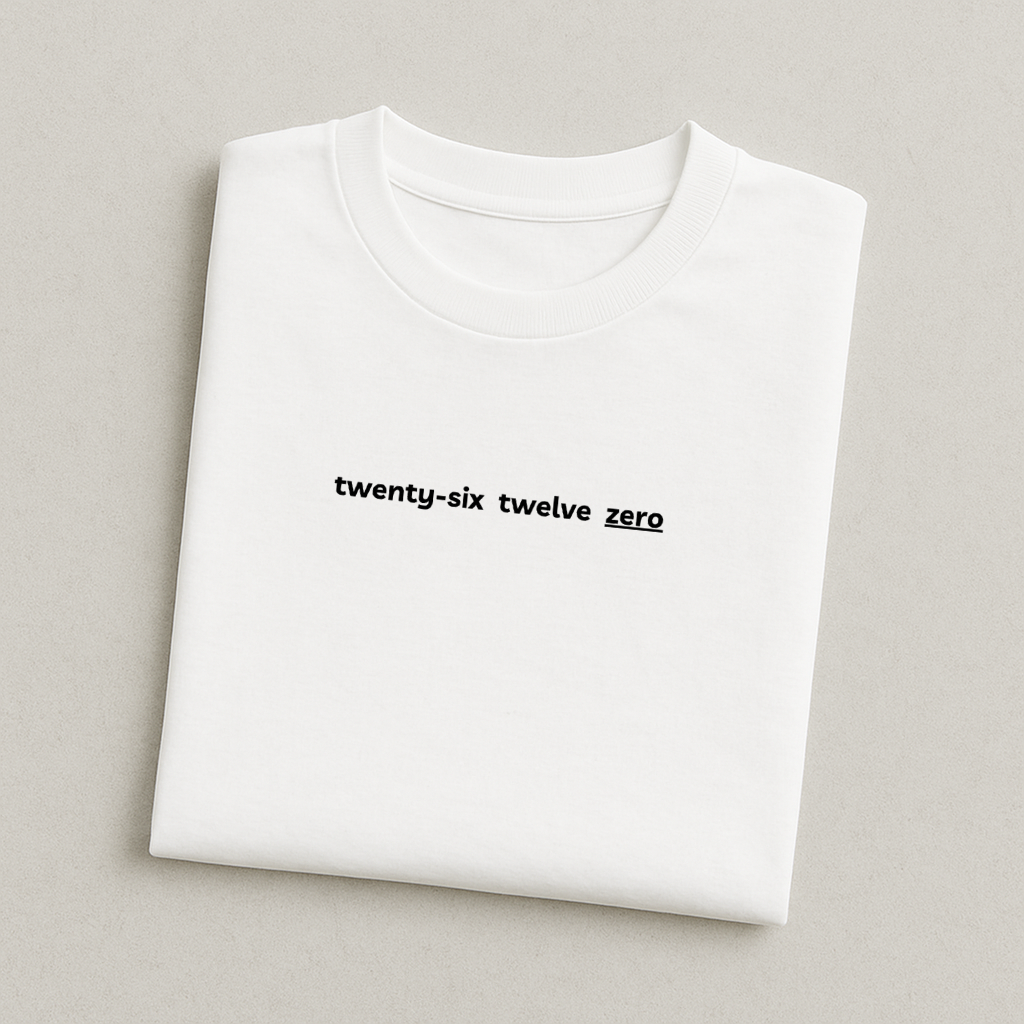 twenty-six twelve zero T-Shirt