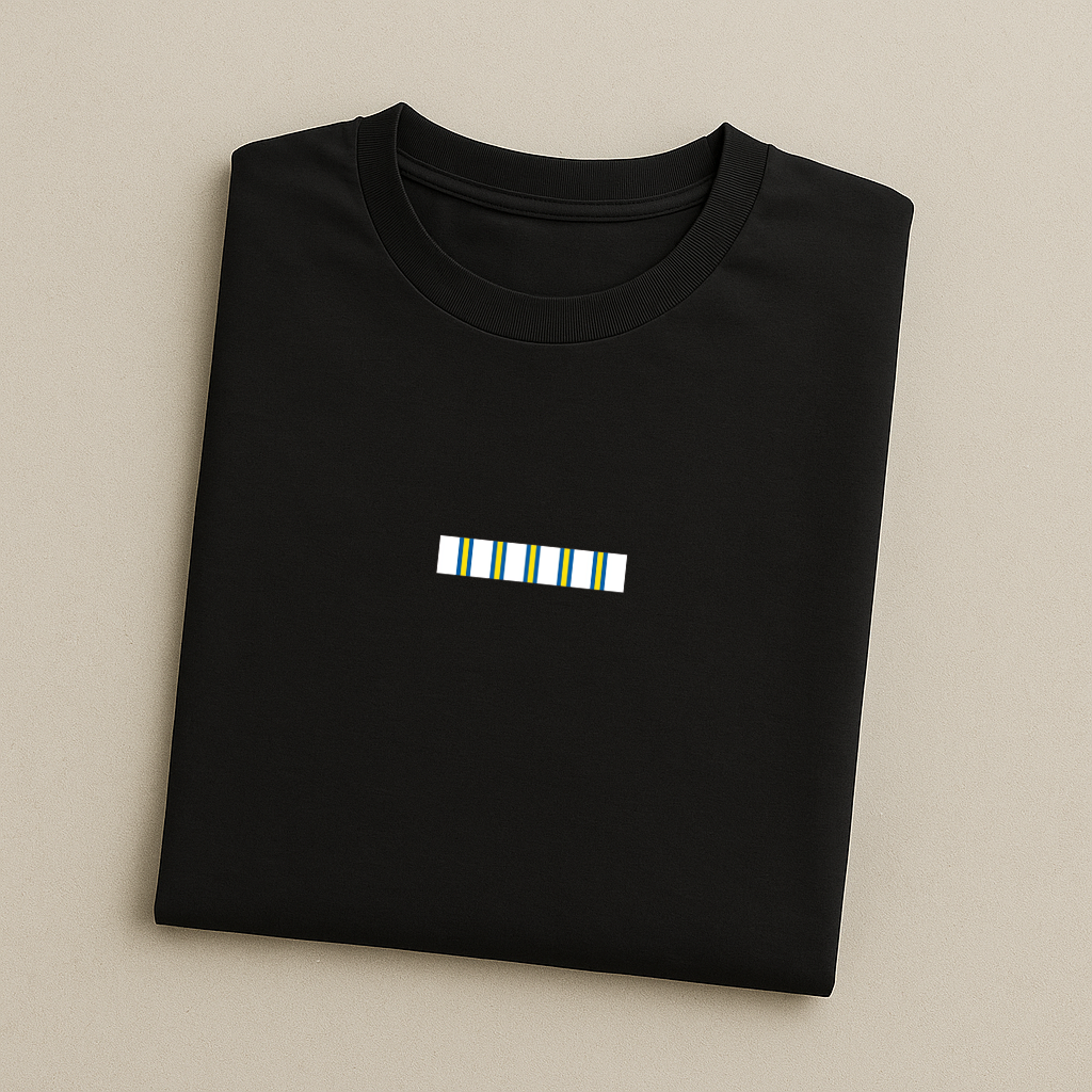 White, Blue and Yellow Colours - Leeds T-Shirt