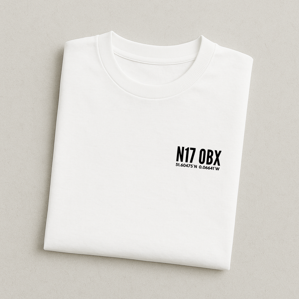 TH Stadium Postcode Coordinates - Spurs T-Shirt