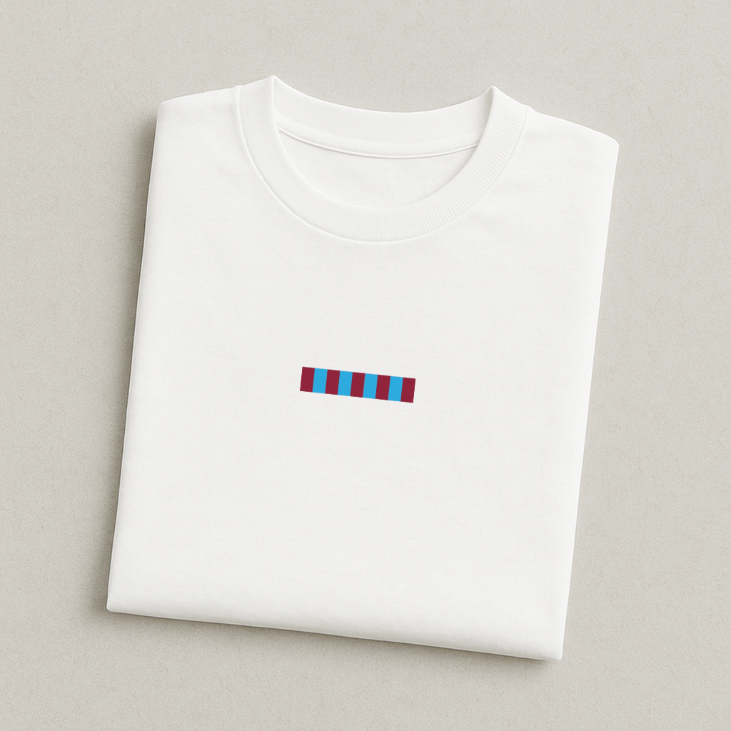 Claret and Blue Colours T-Shirt