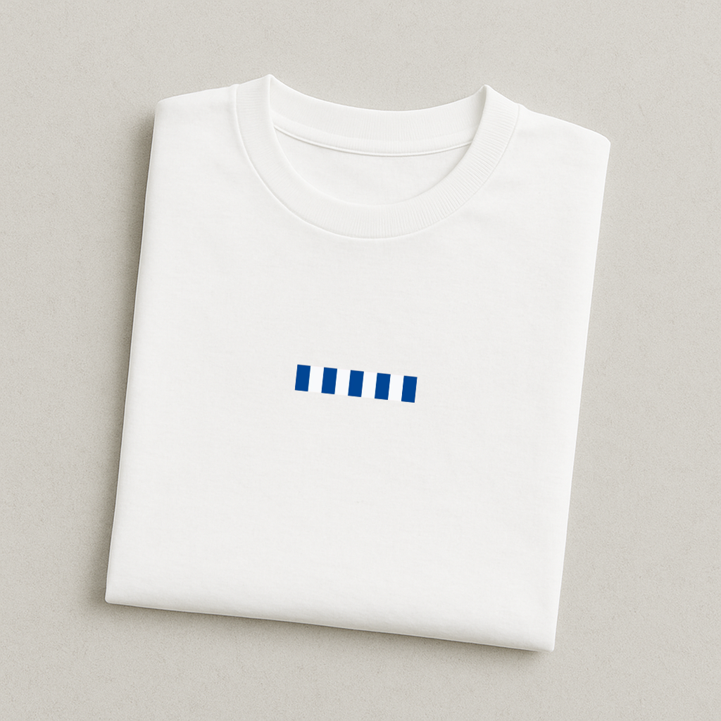 Blue and White Colours - Everton T-Shirt