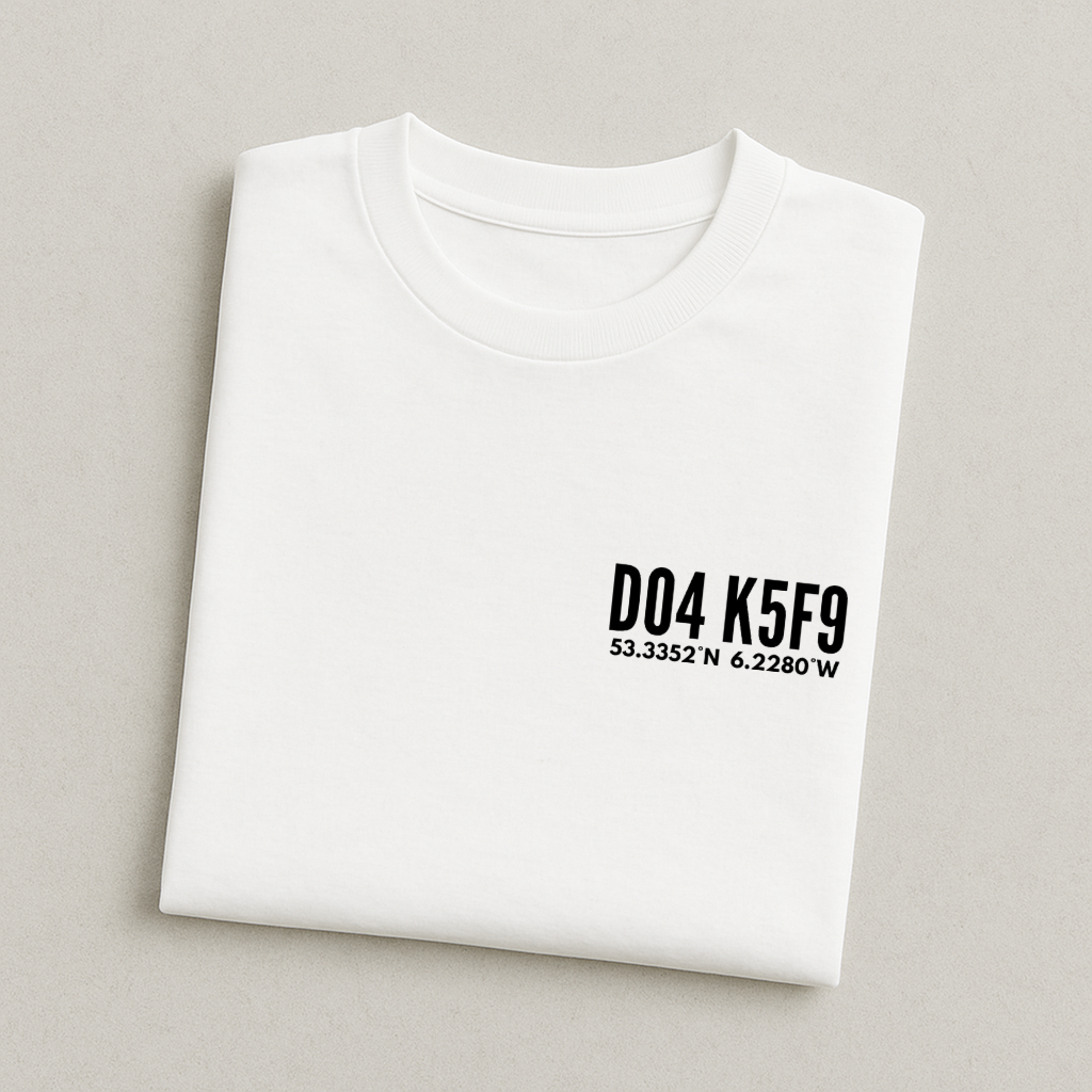 Aviva Stadium Postcode Coordinates - Republic of Ireland T-Shirt