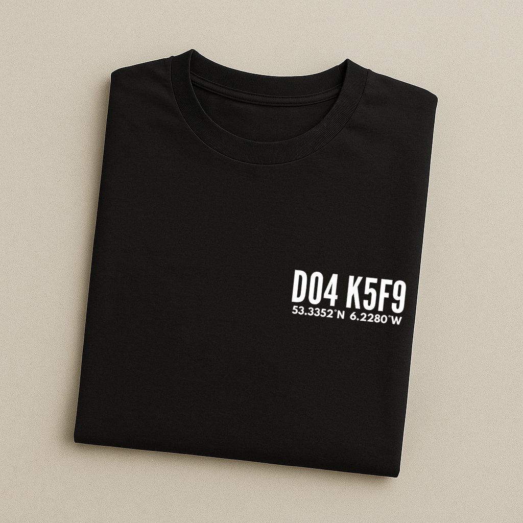 Aviva Stadium Postcode Coordinates - Republic of Ireland T-Shirt