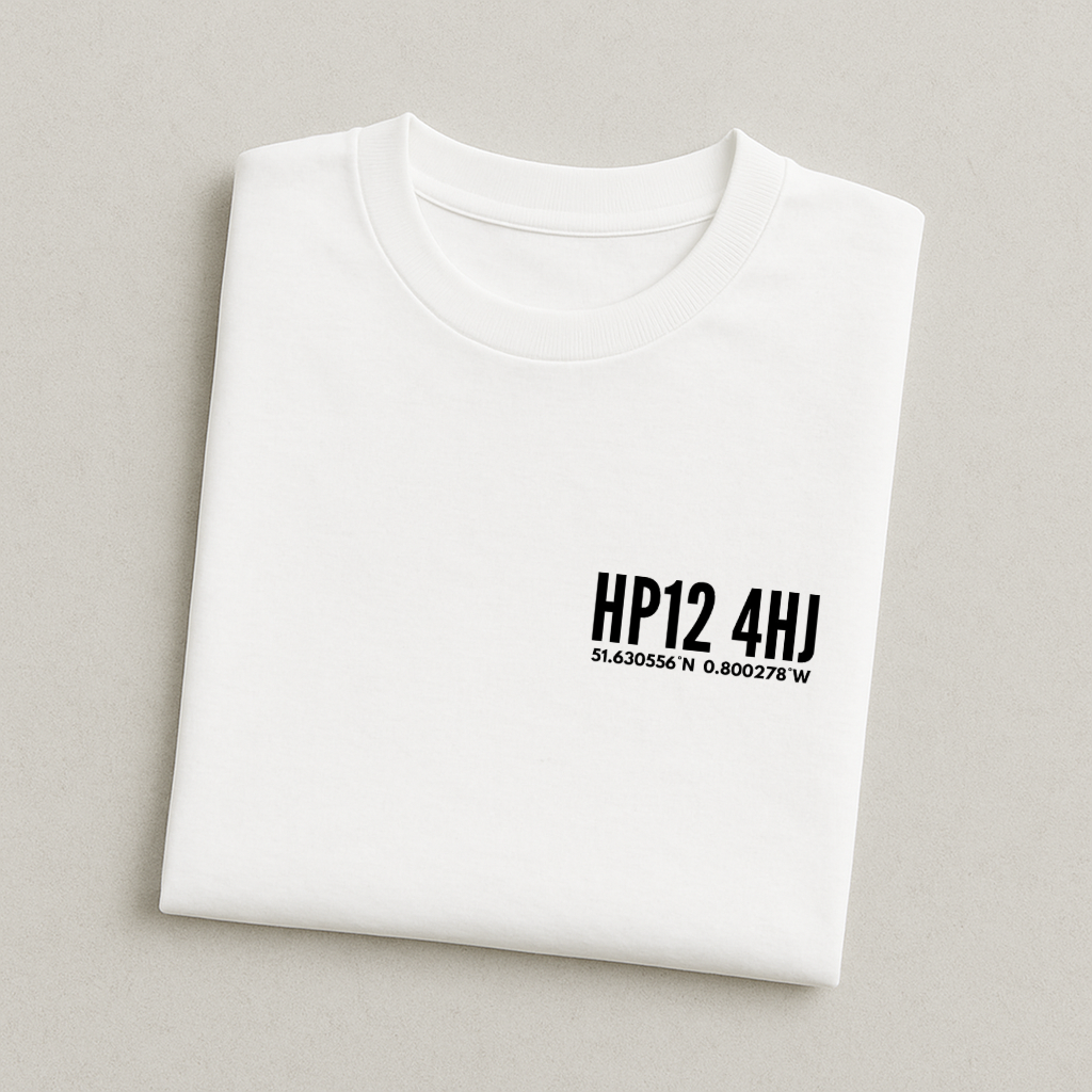 Adams Park Postcode Coordinates - Wycombe T-Shirt
