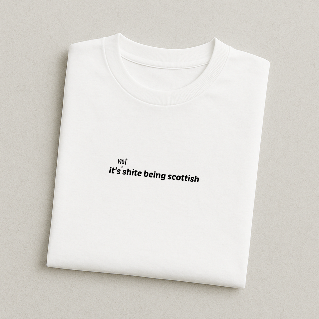 it's (not) shite being scottish - Scotland T-Shirt