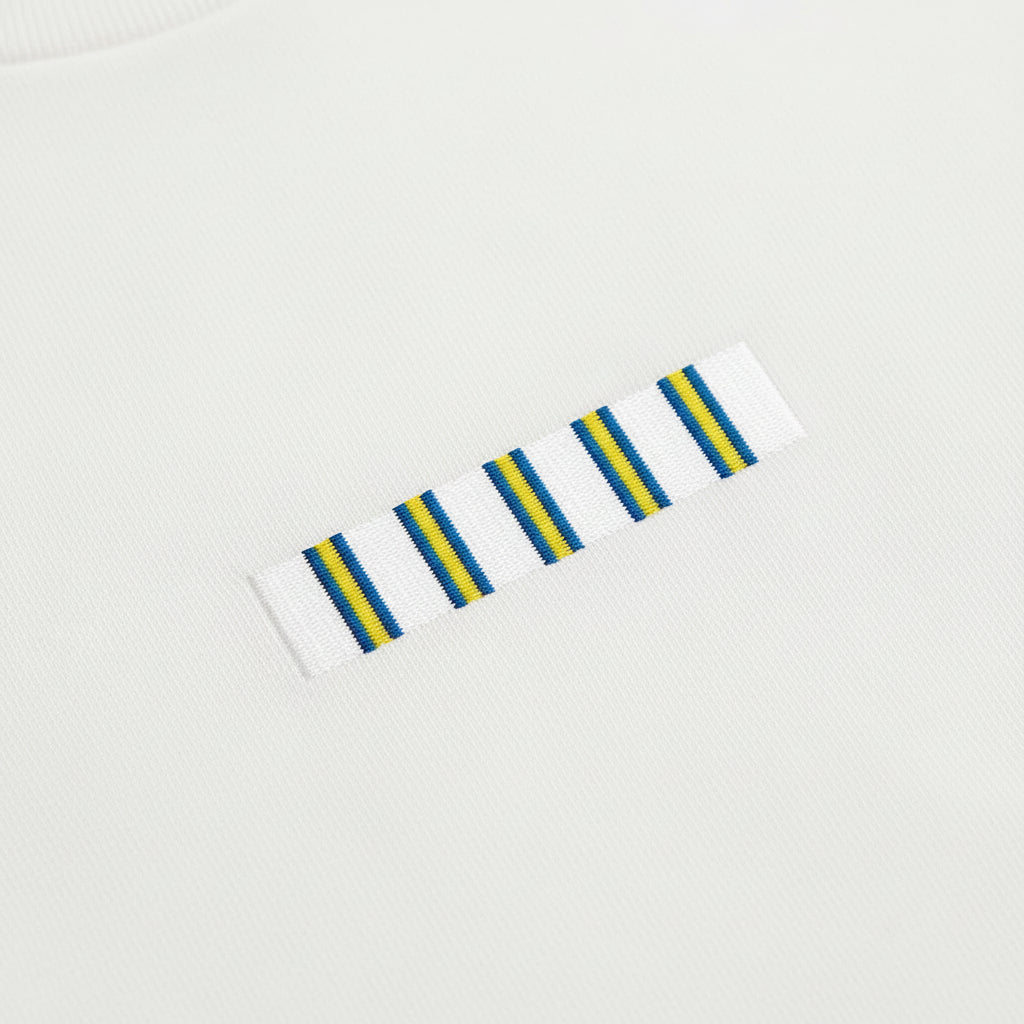White, Blue and Yellow Colours - Leeds T-Shirt