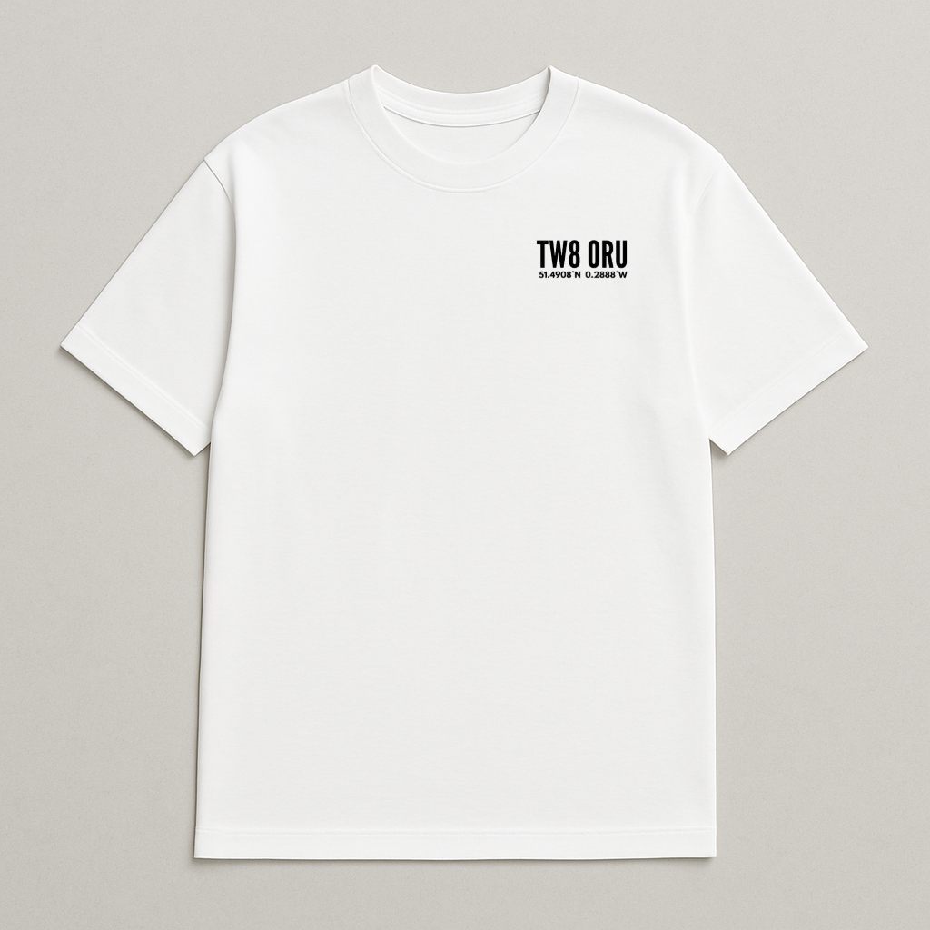 Stadium Postcode Coordinates - Brentford T-Shirt