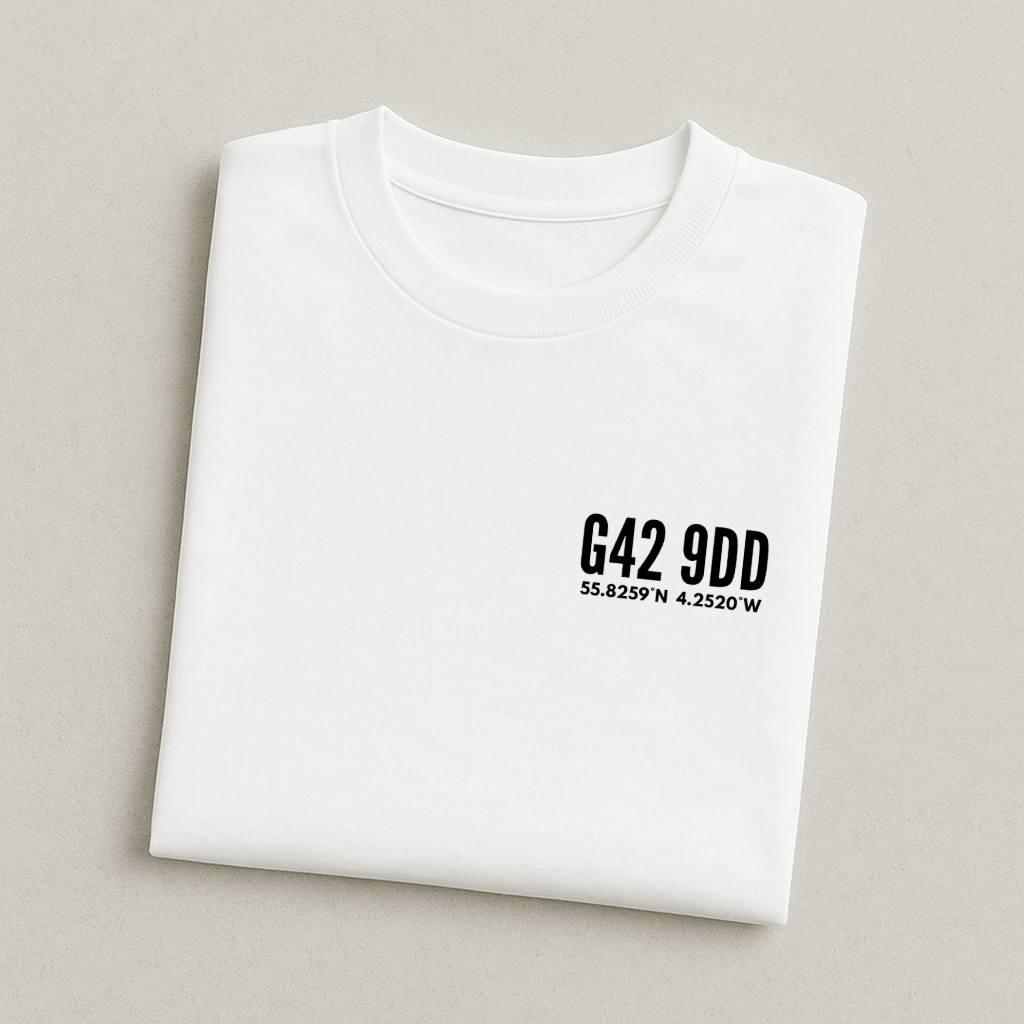 Hampden Postcode Coordinates - Scotland T-Shirt