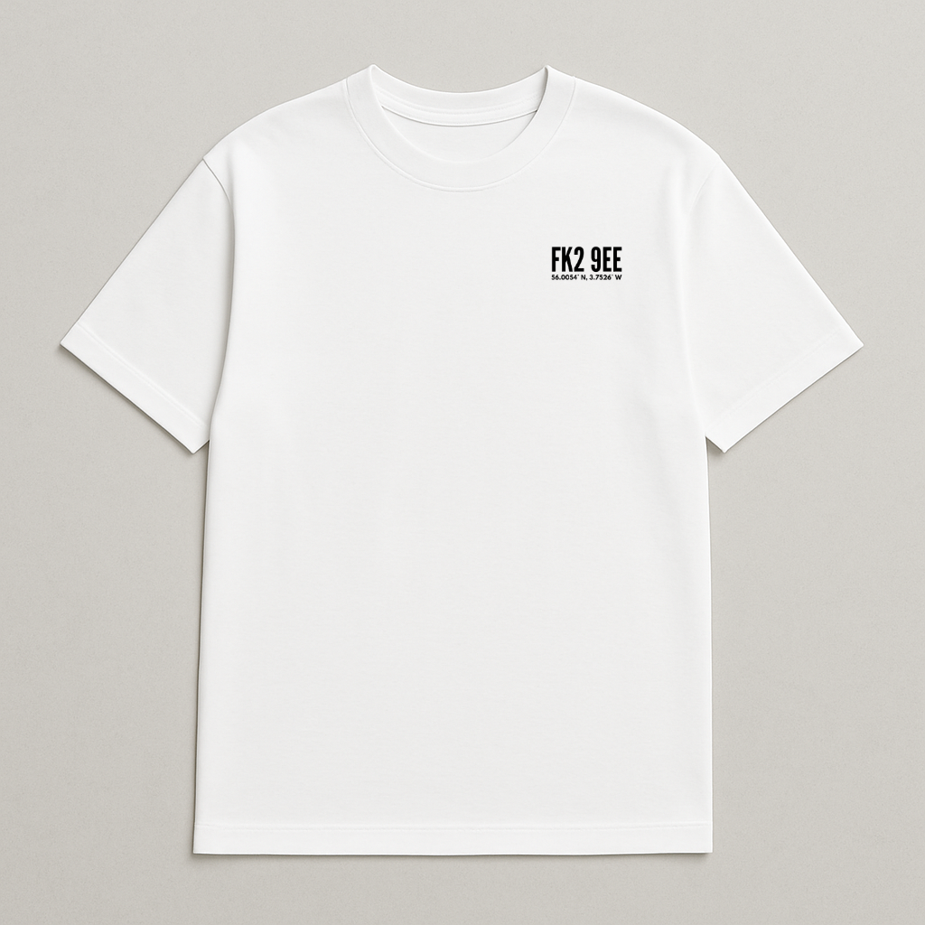 Stadium Postcode Coordinates - Falkirk T-Shirt