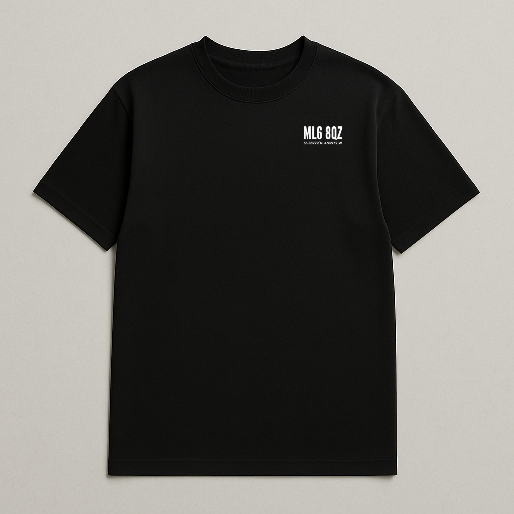 Stadium Postcode Coordinates - Airdrieonians T-Shirt