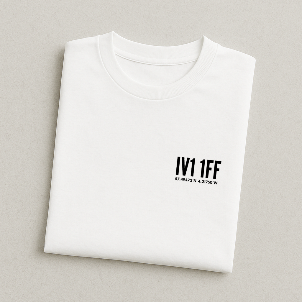 Stadium Postcode Coordinates - Inverness CT T-Shirt