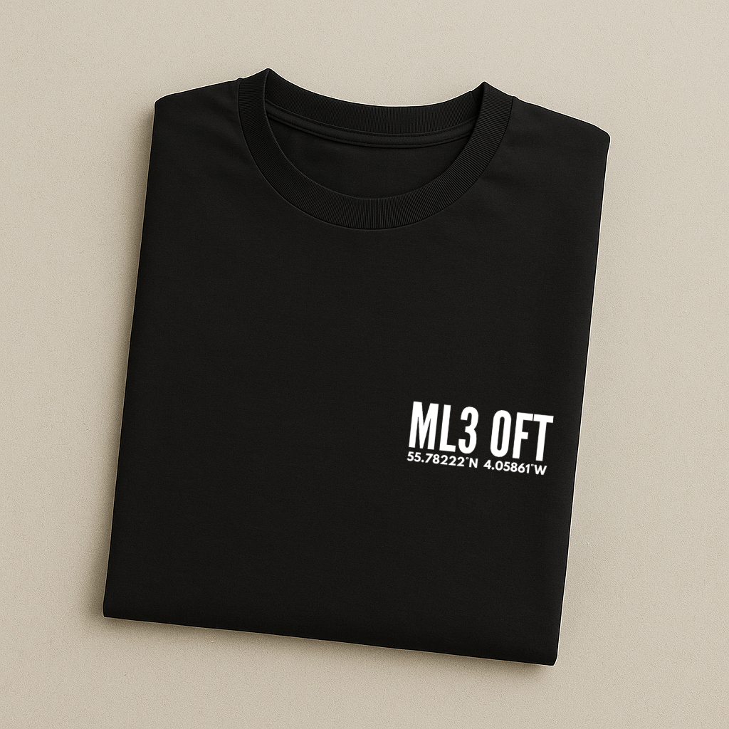 Stadium Postcode Coordinates - Clyde T-Shirt