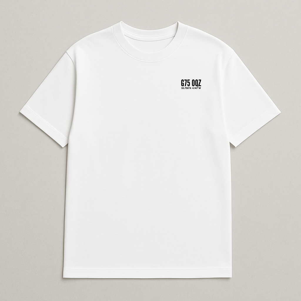 Stadium Postcode Coordinates - East Kilbride T-Shirt