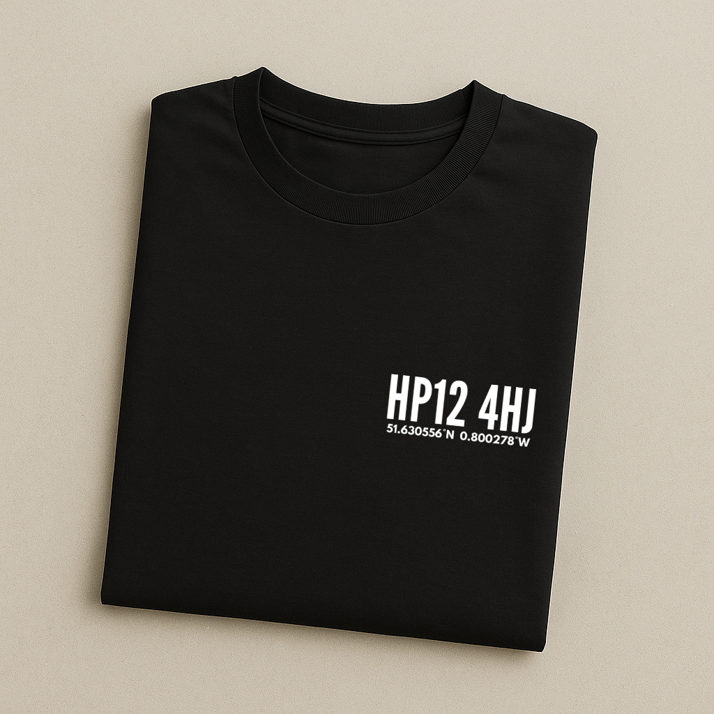 Adams Park Postcode Coordinates - Wycombe T-Shirt