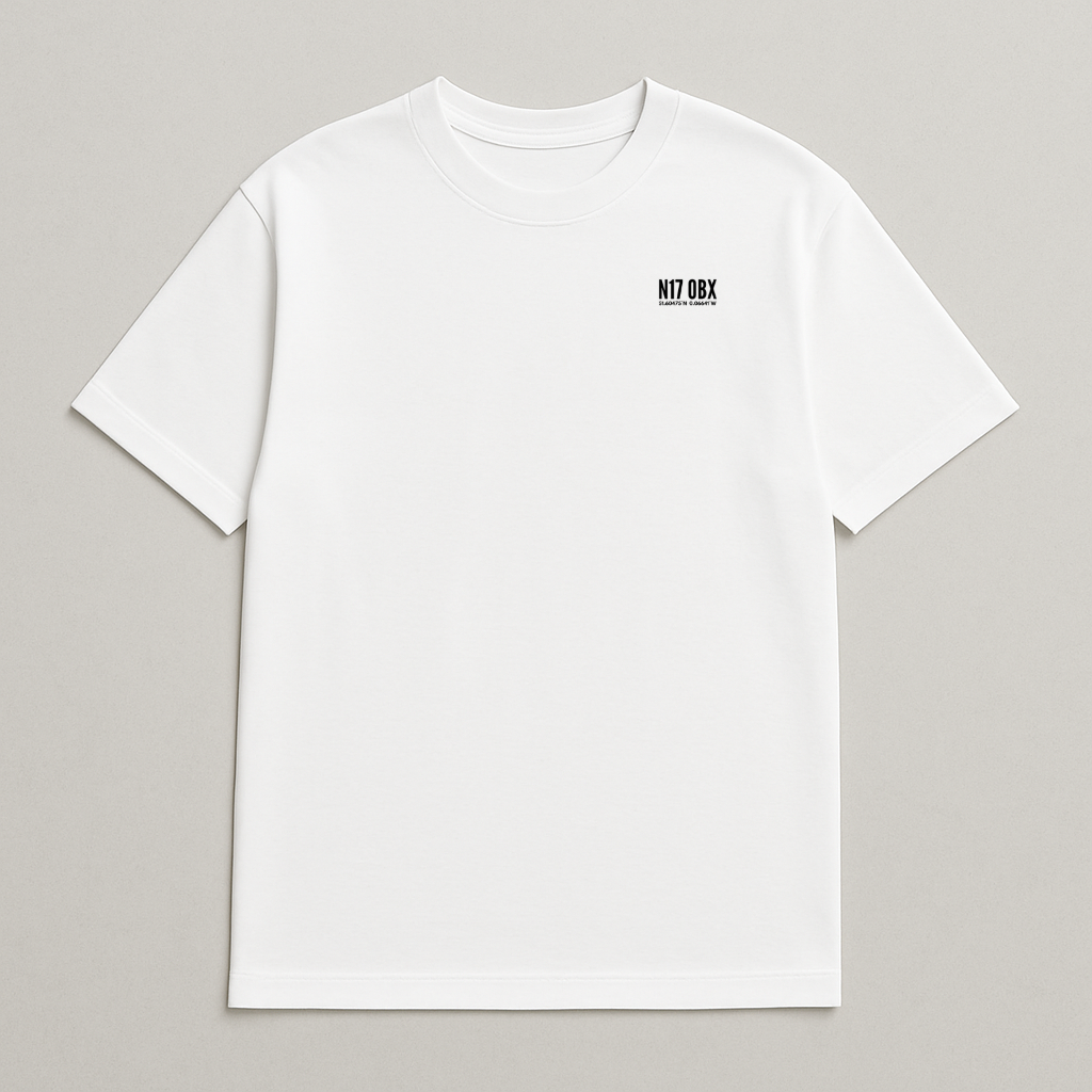 TH Stadium Postcode Coordinates - Spurs T-Shirt